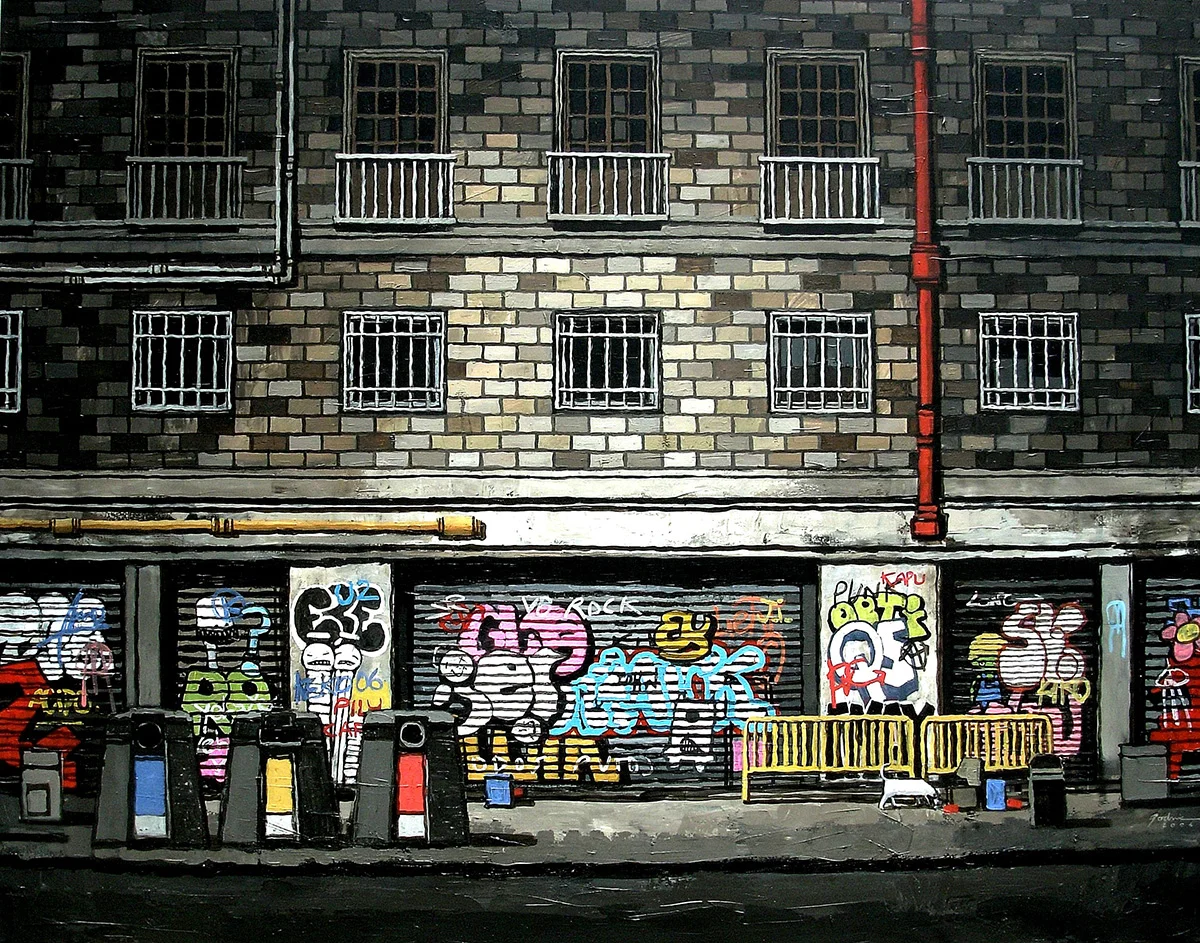 At Night Time I. 110 x 140 cm
