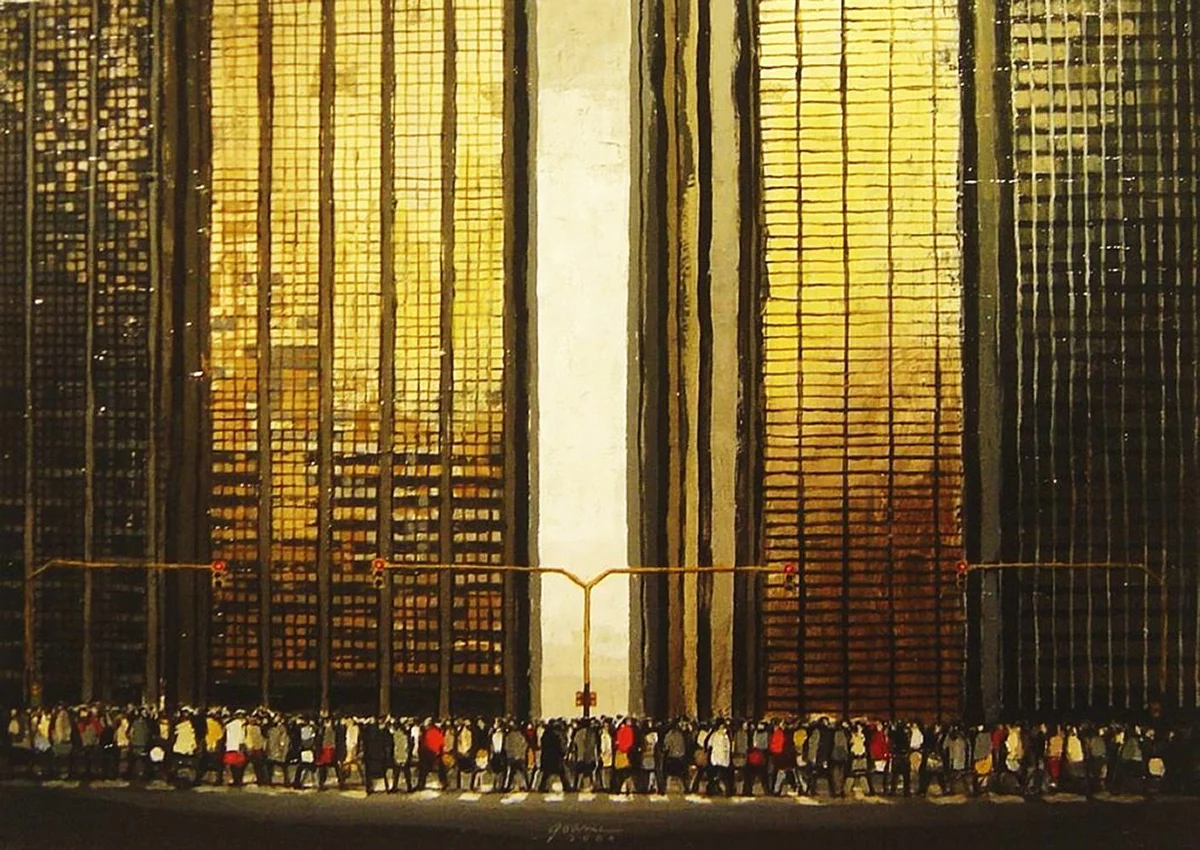 Distribuciones I. 50 x 70 cm
