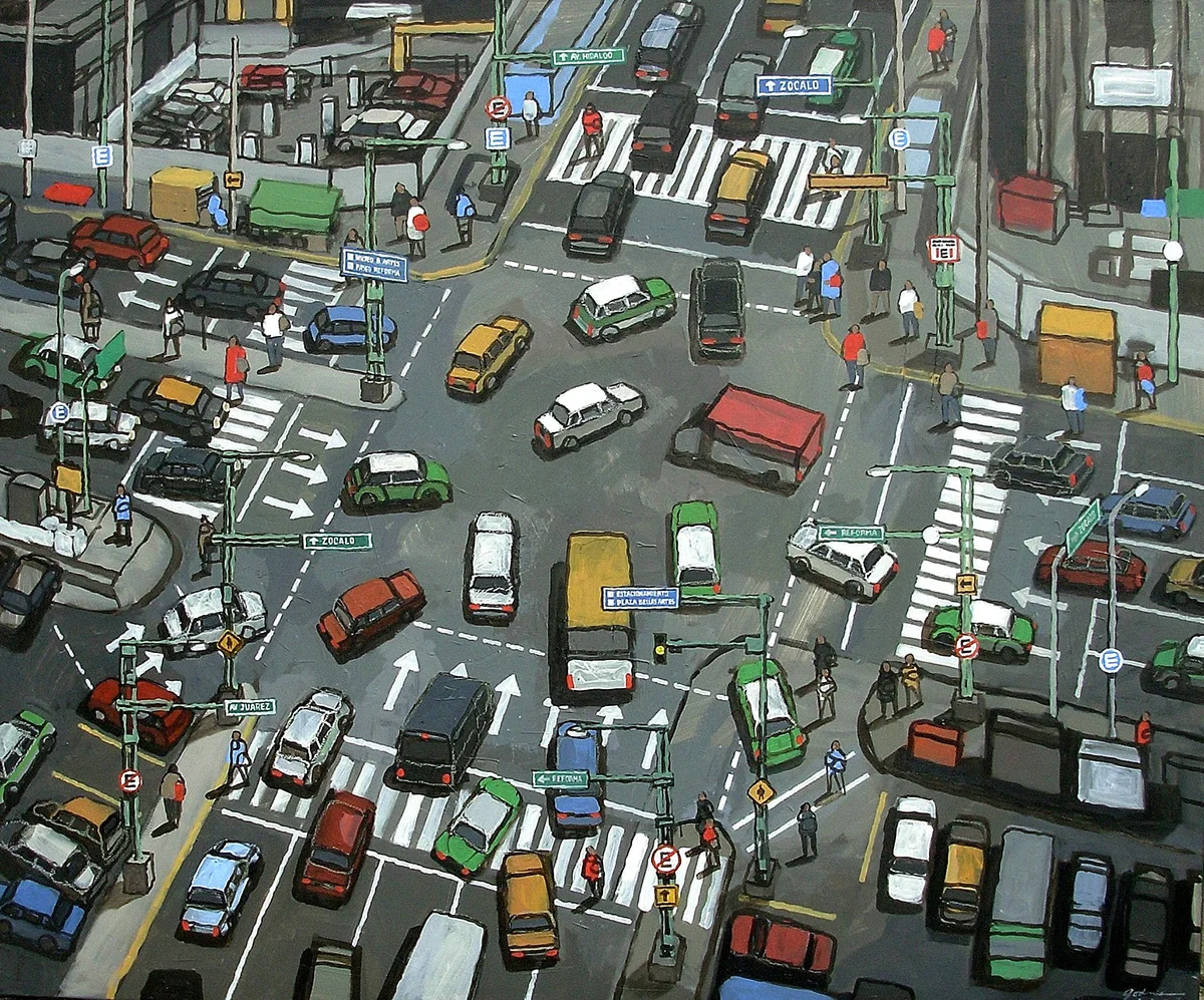 At Night Time I. 110 x 140 cm