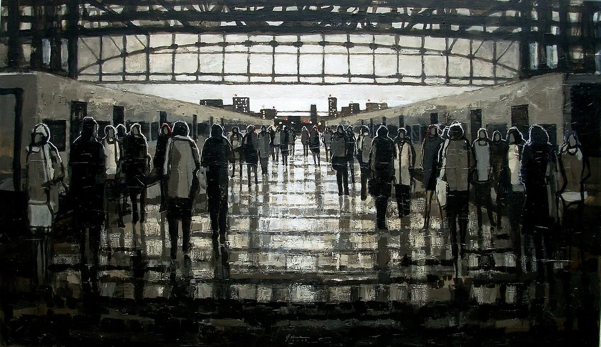 In Blue. 150 x 100 cm