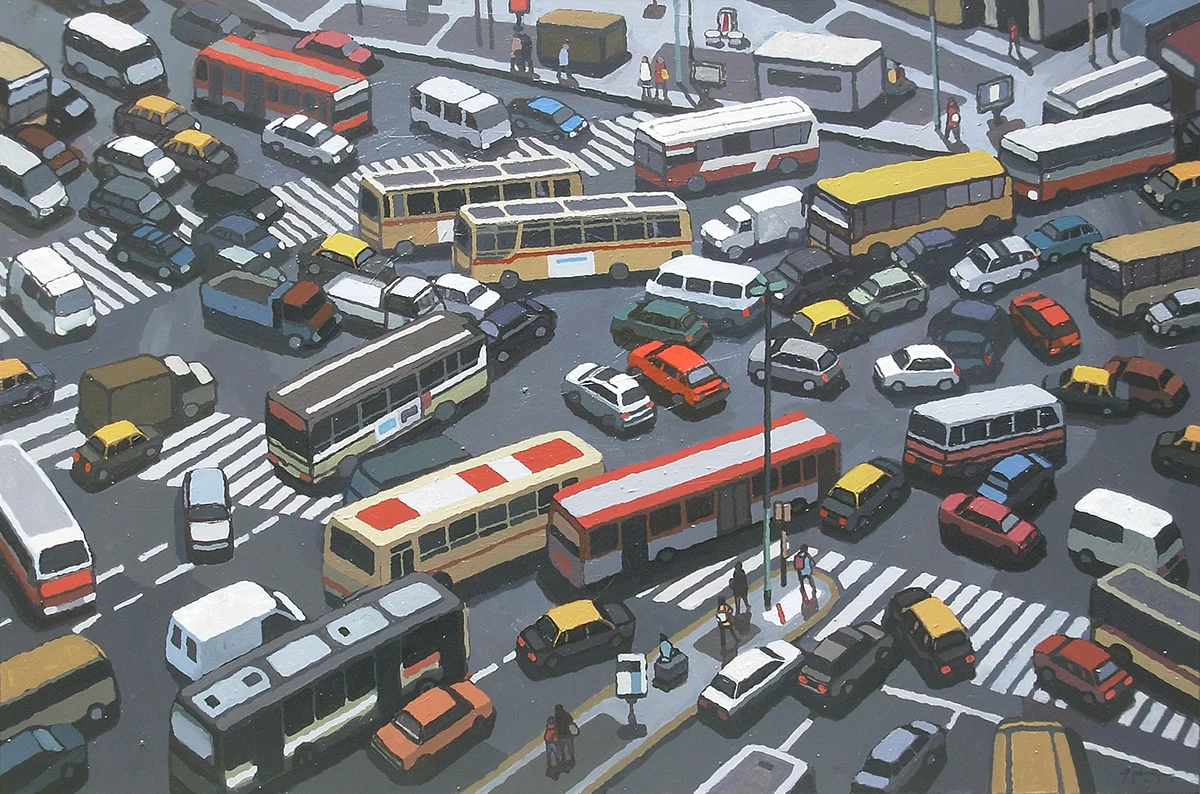 At Night Time I. 110 x 140 cm