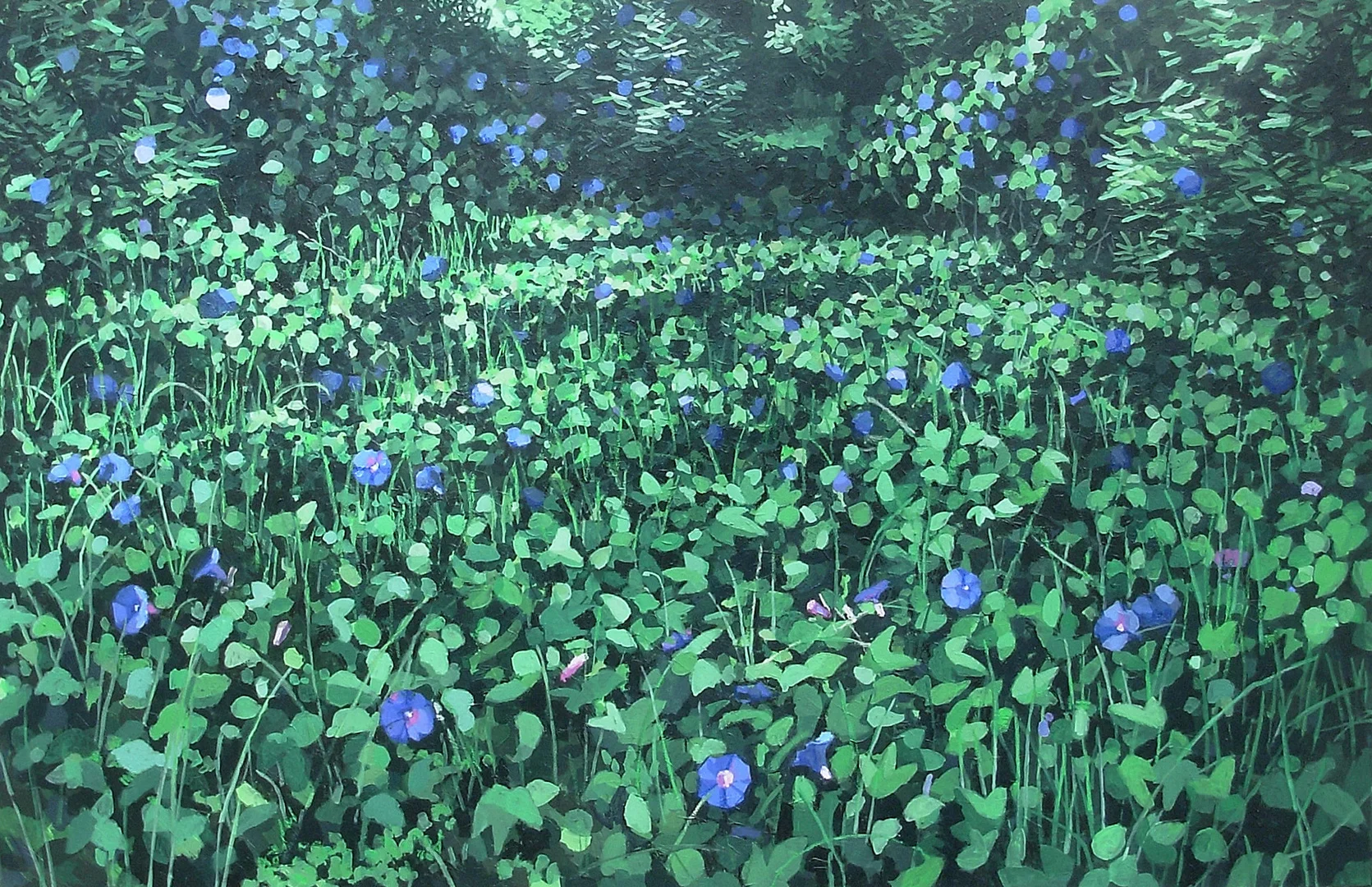 Las violetas del baldío. 130x200cm