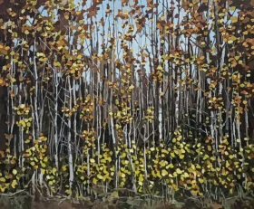 8. Alamos en otoño. 140x170cm - Habitat 2015 - 2022